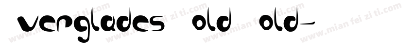 Everglades Bold Bold字体转换